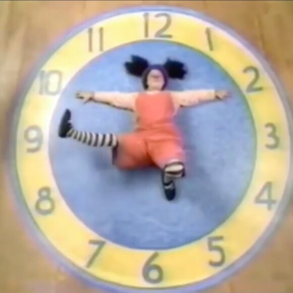 The Big Comfy Couch Clock Sherpa Blanket - Picture 4 of 4